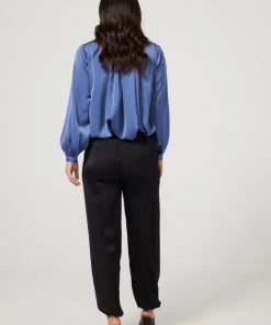 Brave & True Cascade Pants | Black Satin | BT33 Clothing