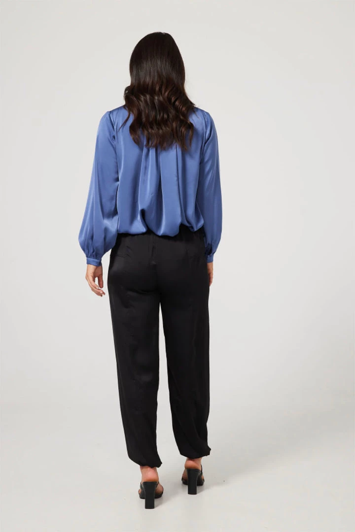 Brave & True Cascade Pants | Black Satin | BT33 Clothing 2 Brave & True Cascade Pants | Black Satin | BT33 Clothing