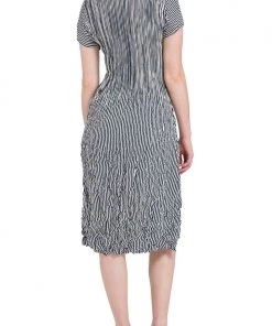 Alquema Clothing Cashmere Smash Striped Dress - Indigo