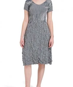 Alquema Clothing Cashmere Smash Striped Dress - Indigo