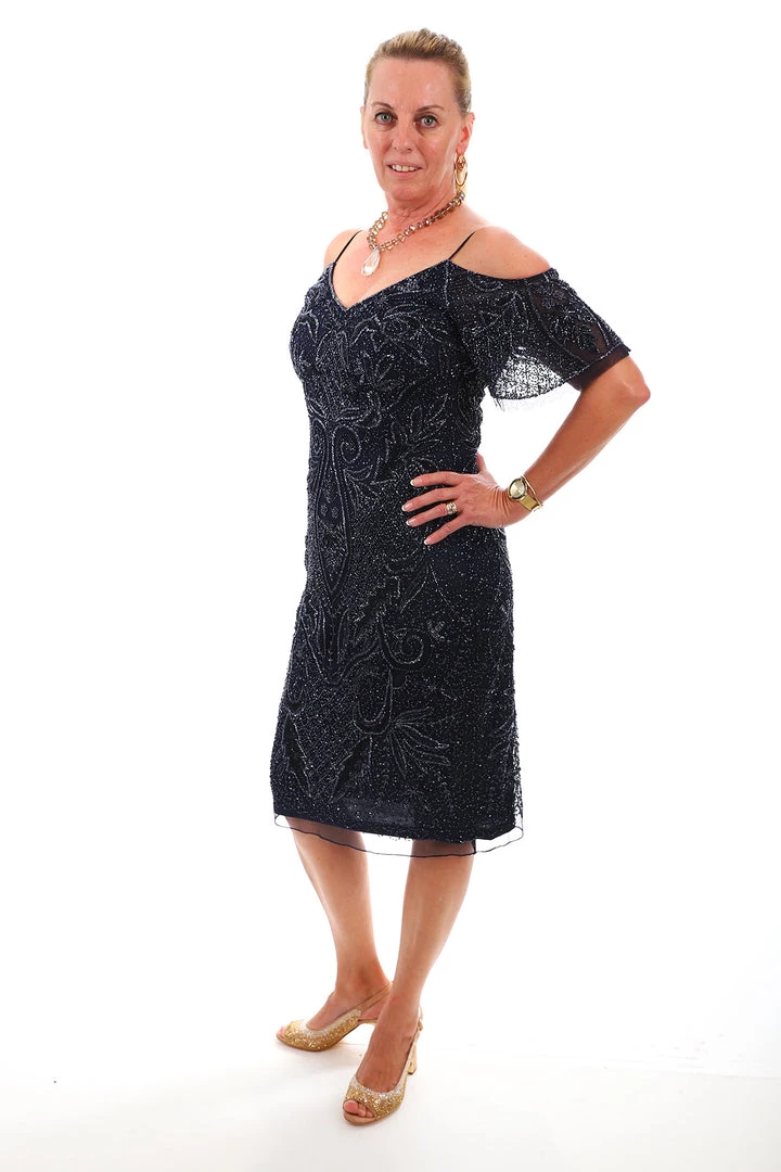 Zaliea Cha Cha Cocktail Dress | Midnight | Z10 Clothing 2 Zaliea Cha Cha Cocktail Dress | Midnight | Z10 Clothing