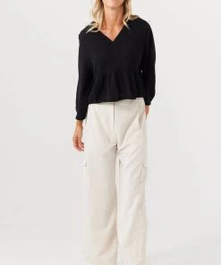 Brave & True Charlotte Top | Black | BT18 Knitwear/Jumpers