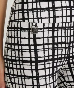 Joseph Ribkoff Clothing Checked Cropped Pants | Black & White | JR123 5 Joseph Ribkoff Clothing Checked Cropped Pants | Black & White | JR123