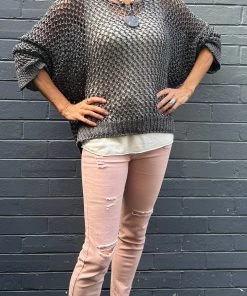 Cindy G Chunky Knit | Charcoal | CG67