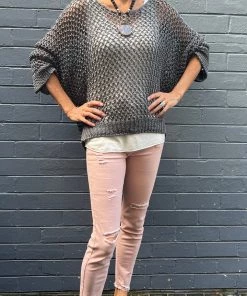 Cindy G Chunky Knit | Charcoal | CG67