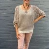 Cindy G Knitwear/Jumpers Chunky Knit | Natural | CG67
