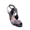 Clarice Trina Heel - Black/Snake Heels
