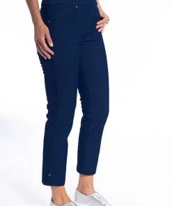 Cafe Latte Pull On 7/8 Jean | Navy | CL5 Clothing