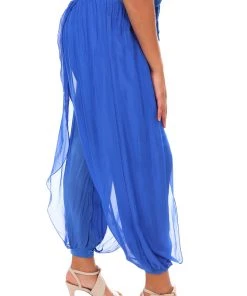 Jenny Jazz Sahara Silk Pant - Cobalt - JJ20