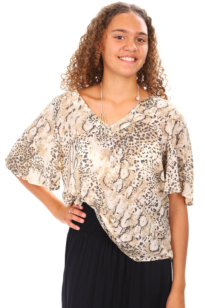 Society The Label Tops Cobra Butterfly Sleeve Top - SL2 1 Society The Label Tops Cobra Butterfly Sleeve Top - SL2