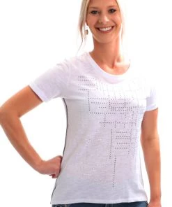 Maglia Cotton Embellished Top | White | MAG9s