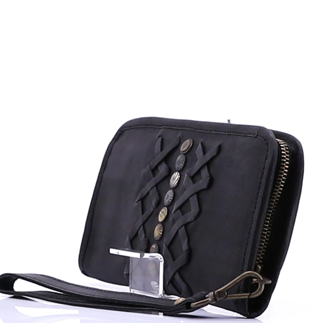 Cadelle Handbags Criss Cross Wallet | Black 2 Cadelle Handbags Criss Cross Wallet | Black