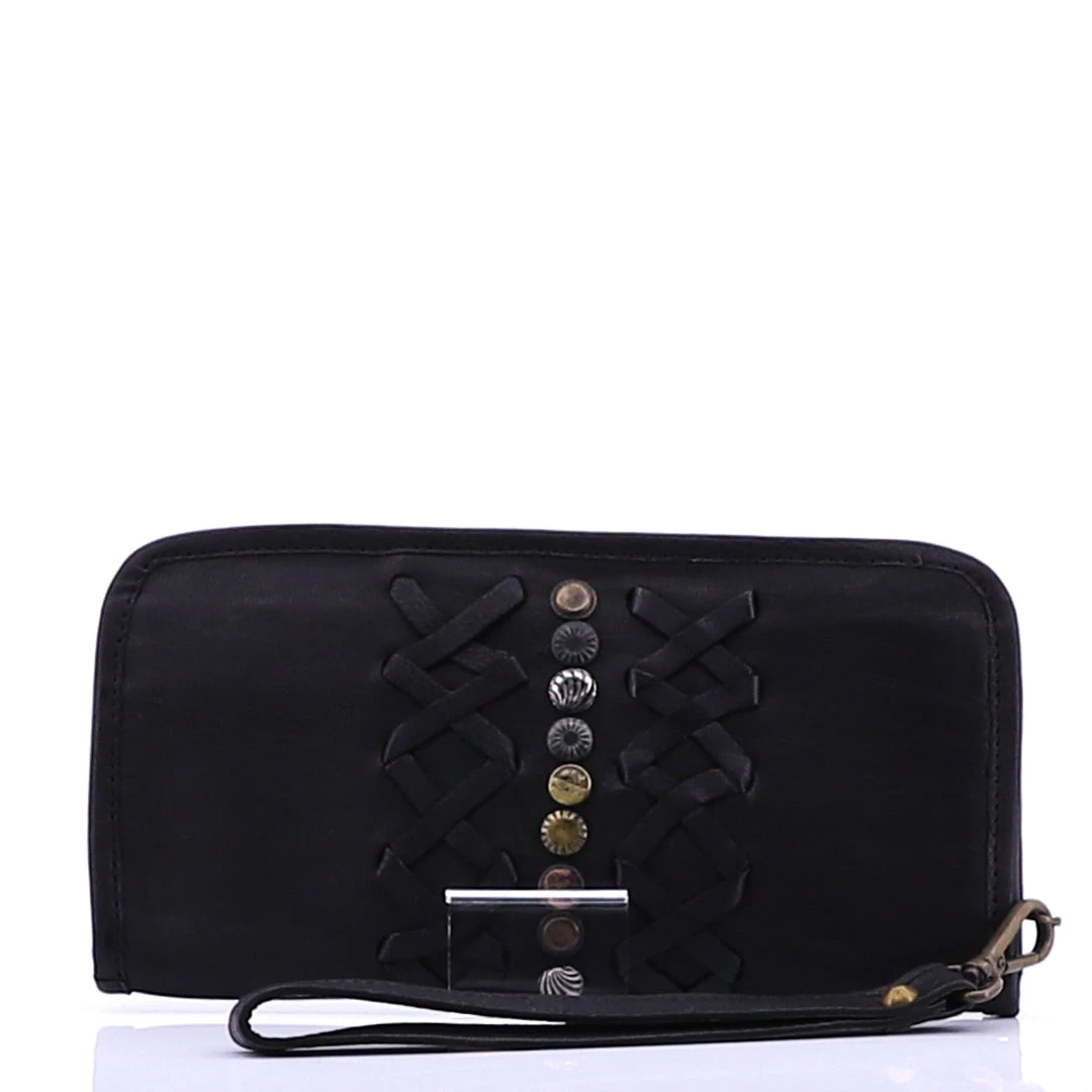 Cadelle Handbags Criss Cross Wallet | Black 1 Cadelle Handbags Criss Cross Wallet | Black