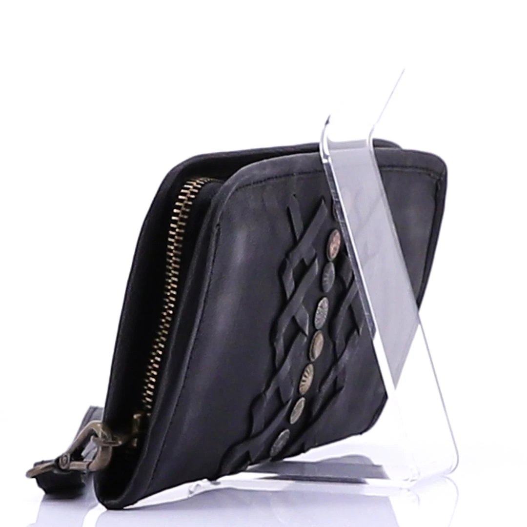 Cadelle Handbags Criss Cross Wallet | Black 3 Cadelle Handbags Criss Cross Wallet | Black