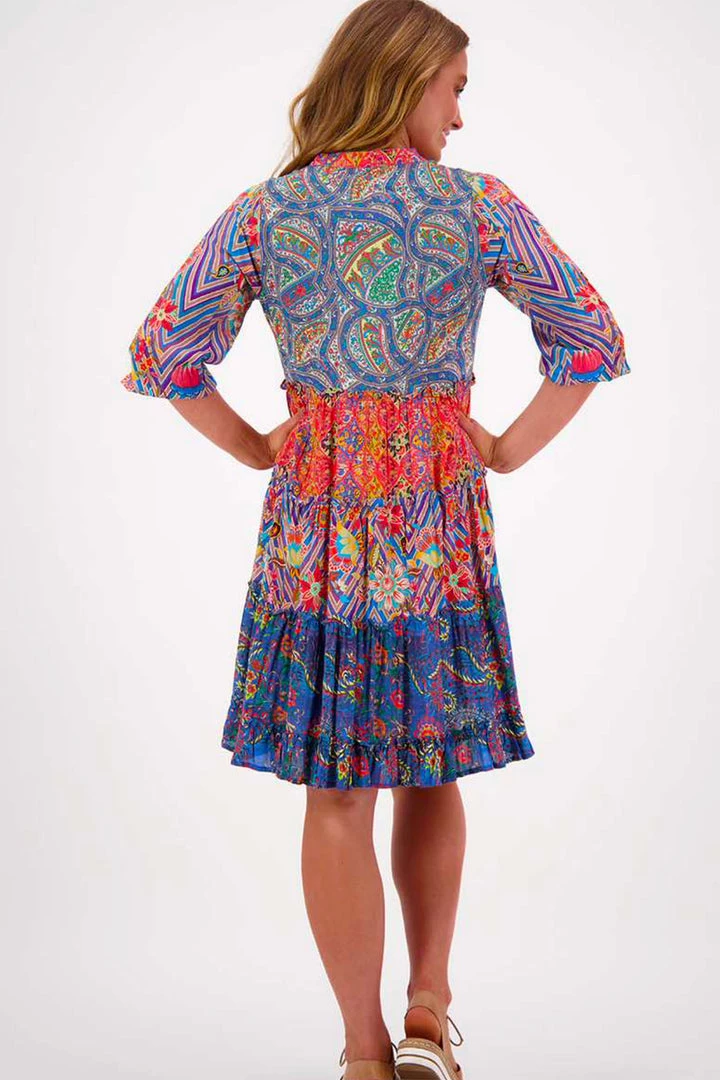 Lula Life Dawson Tiered Dress | Print | LL59 2 Lula Life Dawson Tiered Dress | Print | LL59