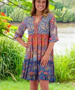 Lula Life Dawson Tiered Dress | Print | LL59