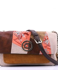 Desigual Boho Reptile & Floral Bag Handbags