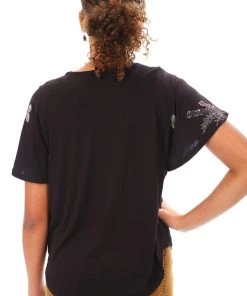 Desigual Tops Black Floral T Shirt | D8 5 Desigual Tops Black Floral T Shirt | D8