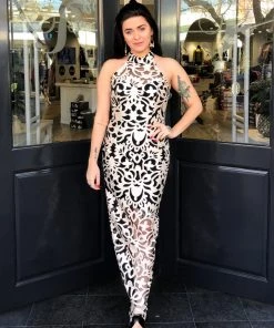 Romance Love Story Desire Halter Dress-ROM55