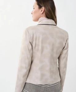 Joseph Ribkoff Clothing Zipper Detalided Jacket | Stone | JR121