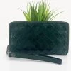 Modapelle Vintage Leather Large Ladies Wallet | Emerald | ML45