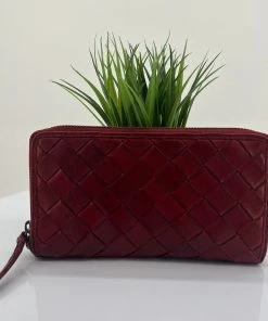 Modapelle Vintage Leather Large Ladies Wallet | Red | ML45 Handbags