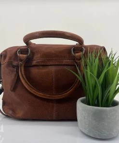 Modapelle Diamond Weave Shoulder Bag | Chestnut | ML39 Handbags