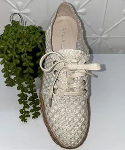 Django & Juliette Evert Woven Sneaker | Off White | DJ7