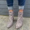 Django & Juliette Jakoby Taupe Leopard Boots | DJ13 Shoes