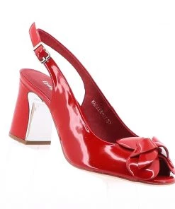 Django & Juliette Shoes Karria Heels - Red