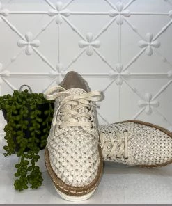 Django & Juliette Evert Woven Sneaker | Off White | DJ7
