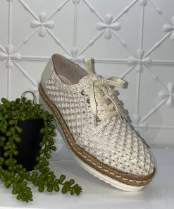 Django & Juliette Evert Woven Sneaker | Off White | DJ7