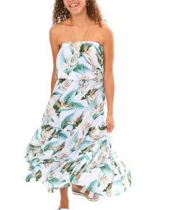 Dont Tell My Husband Resort Wear Havana Strapless Dress - White - DT8s
