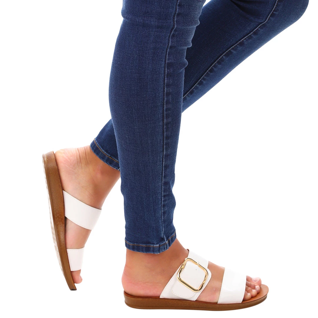 Los Cabos Shoes Doti Sandal - White - LC1 1 Los Cabos Shoes Doti Sandal - White - LC1