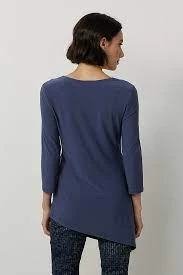 Joseph Ribkoff Chained Detailed Top | Mineral Blue | JR34 Tops