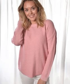 Silence & Noise I'm Famous Zip Knit | Musk Pink | SN15 Knitwear/Jumpers