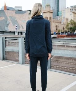 3RD STORY Eagle Glory Funnel Sweater | Ink | RD14 6 3RD STORY Eagle Glory Funnel Sweater | Ink | RD14