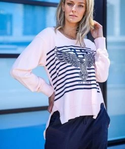 3RD STORY Eagle Stripe Sweater | PETAL | 3RD11