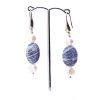 Elfy Stone Earrings - Blue