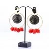 Stellar Rose Tiger & Red Earrings Jewellery