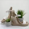 Top End Shoes Edure Wedge-White -TE5