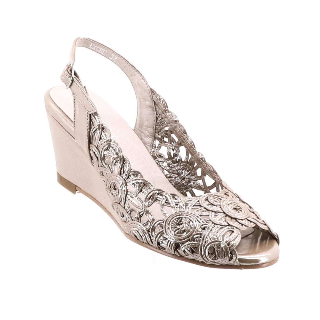 Emma Kate Shoes Excel Wedge - Soft Gold 1 Emma Kate Shoes Excel Wedge - Soft Gold