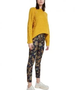 Desigual Clothing Floral Skinny Jeans - Navy - D7 6 Desigual Clothing Floral Skinny Jeans - Navy - D7