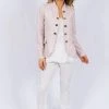 The Italian Closet Favara Military Jacket - Blush - Tic9 Clothing