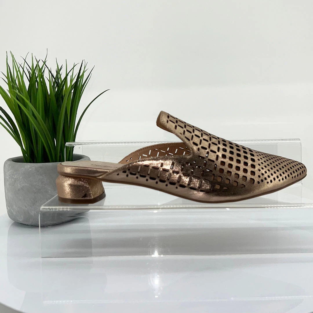 Django & Juliette Flan Heeled Slide | Champagne | DJ2 Shoes 1 Django & Juliette Flan Heeled Slide | Champagne | DJ2 Shoes