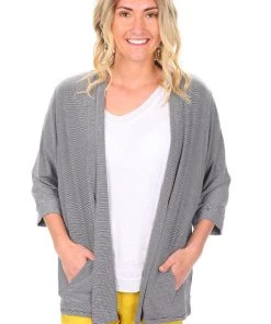 Foil Knitwear/Jumpers Subtle Statements Jersey Cardi | Navy