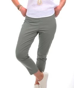 Foil 7/8 Taper Trapeze Pants | Sage | F12