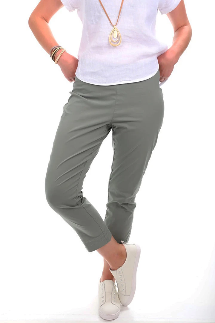 Foil 7/8 Taper Trapeze Pants | Sage | F12 1 Foil 7/8 Taper Trapeze Pants | Sage | F12