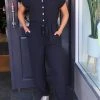 Frank Lyman Short Sleeve Jumpsuit With Pockets - FL7
