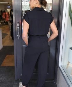 Frank Lyman Short Sleeve Jumpsuit With Pockets - FL7